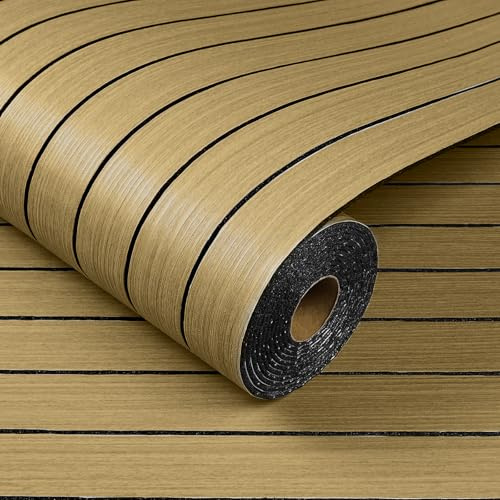 Paneles acústicos autoadhesivos de madera, 300 x 40 cm, paneles de pared con aspecto de madera, decoración de pared, paneles de láminas 3D, placa de insonorización de chapa de madera, paneles de techo