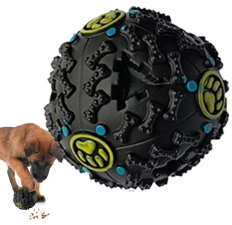 Balle de nourriture pour chien, balle oscillante pour chien | Boule à priser pour - Balles interactives à alimentation lente, jouets créatifs de balle de dentition avec son de rire pour nettoyer