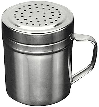 Pulverizador de polvo de acero inoxidable con colador multifunción de malla fina para botellas de especias al aire libre como práctica temporada (plata, talla única)