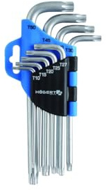 Högert Spline Key Torx - Juego de llaves Allen (9 piezas)