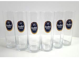 Gaffel Kölsch Biergläser Set - 6 x 0,2L ohne Goldrand