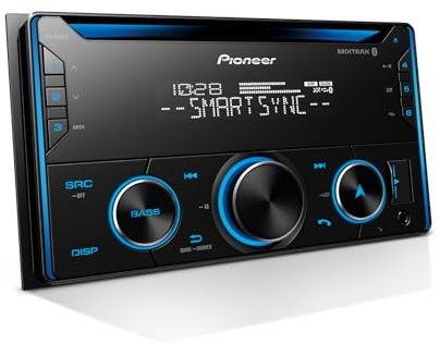 Pioneer FH-S520BT Double Din CD Receiver – Bluetooth, USB/AUX, FLAC, AM/FM Radio, 13-Band EQ, 50W x 4, Voice Control, Front, Rear/SW Selectable RCA Preouts