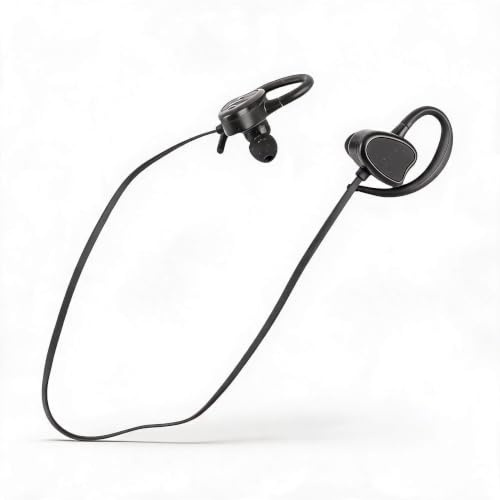 Simhörlurar - IPX8 Vattentäta Hörlurar för Simning, Bluetooth Sporthörlurar med Brusreducering och Intelligent Röstmeddelande för Simning, Löpning, Cykling (BLACK)