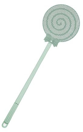 Extended Handle Fly Swatter - Heavy-Duty, Thickened Non-Slip Grip for Indoor & Outdoor Use - Cute Candy-Shaped Design for Effective Control - Telescopic, Durable Plastic Mosquito Swatter