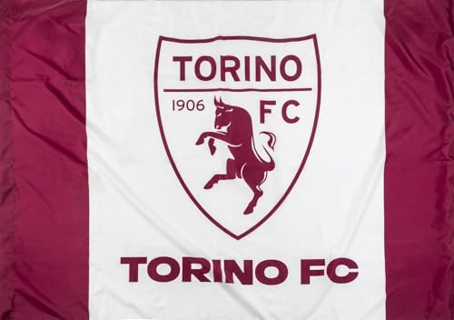 Bandiera Torino Ufficiale grande misura cm. 100 x 140 in poliestere bianco granata Toro BGTR02BG100x140