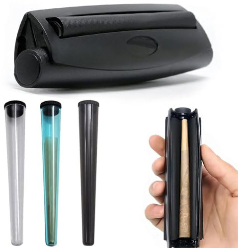 Joint Roller Drehmaschine Konisch, Tabakroller 110mm Drehmaschine Zigarettenroller Drehhilfe Joint Mit Jointhüll, Cigarette Rolling Machine Manuelle Zigarettendrehmaschine für TragenTransport