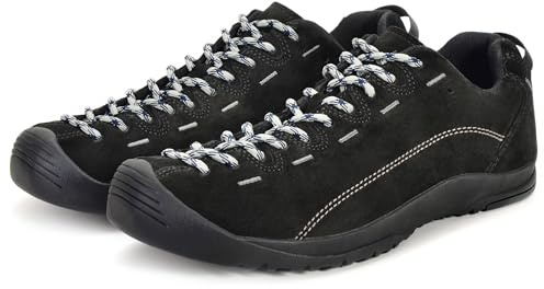 XPETI Men Approach Style Sneakers Waterproof Lightweight Hiking Shoes for Men 10 Black