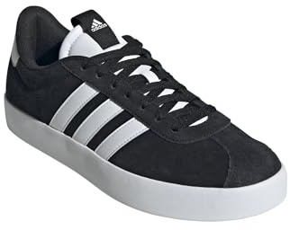 adidas VL Court 3.0 Sneaker Trainer Schuhe (Black White, EU Schuhgrößensystem, Erwachsene, Numerisch, M, 45 1/3)