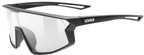 Uvex skyryse jr. - occhiali sportivi per bambini - categoria di filtro 0 - specchiato - black matt/clear - one size