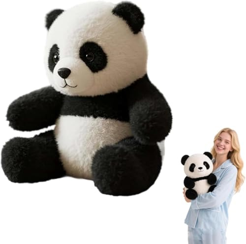 Pandy, Cuddle Motion Panda ， imite les mouvements naturels, 2025 NOUVEAU CADEAU POUR LES AMVANTS ， FORTH PELLET PLUSS POUR ANXIOGE ET SOLEIR, PANDA REALISME CUB Toy pour HUG (1PC)
