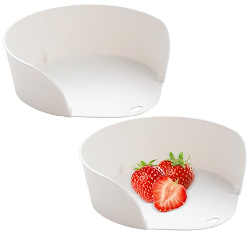 Cuenco de cocina apilable de 15,5 cm, recipientes de alimentos de apertura ancha, material de polipropileno duradero, platos reutilizables con ingredientes picados para preparación de comidas, camping