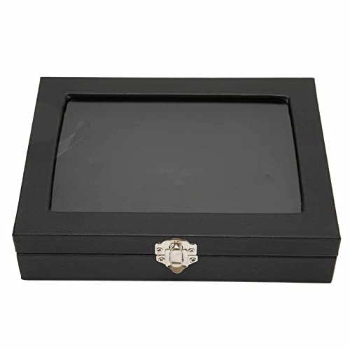 Caja Porta Pines ,Caja Porta Insignias ,Cubierta Transparente Duradera y Práctica para Joyería (S)