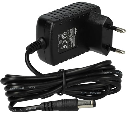 vhbw Netzteil kompatibel mit Boss GT1, BD-2, BP-1W, CE-2W, DB-66, DB-88, DB-90, DR-Serie, DS-1X, DS-2, FC-Serie Overdrive-Pedal - 1,45 cm