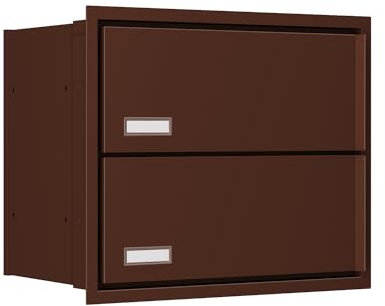 Bravios - Cassetta delle lettere da incasso Stockholm for Two in marrone