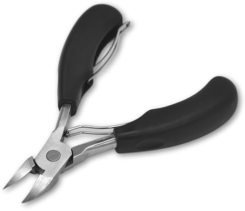 Toenail Clippers for Thick or Ingrown Toenails, Heavy-Duty Stainless Steel Scissors Nail Nippers, with Protective Cover for Men & Women (Black)