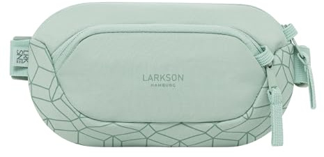 Larkson Sacoche Bandoulière Femme & Homme Menthe - Helge - Sac de Poitrine Sling Bag avec Bloqueur RFID & Passants Antivol par Fermeture Éclair - Rembourrage en Mesh - Résistant à l'eau