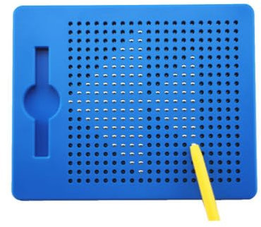 AMFUN Tableau à Dessin créatif, Planche avec Stylo et Tablette Magnétique, Jeu avec Billes pour Famille et École (Rouge+Bleu)