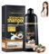 Revitalcolor Shampoo Cubre Canas, Revitalcolor 3-in-1 Instant Haarfarbe Shampoo, schadenfreies Haar, langlebige, tiefe Reinigung und Nahrung, Kräutertönung für alle Menschen (grape wine red)