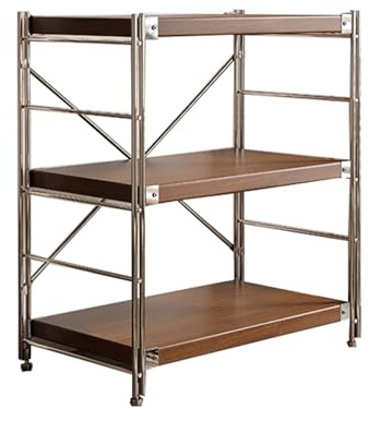 AV Media Stand – Mensola audiovisiva portatile a 3 strati, da pavimento, per soggiorno, sala giochi, ufficio, elegante e funzionale (Color4, 50 x 31 x 90 cm)