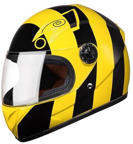 Casco Integral De Motocicleta Para Niños Con Visera, Homologado Por La ECE, Ideal Para Niños Y Niñas, Ideal Para Ciclomotor, Motocross, ATV, Karts, Motocross, Scooter Eléctrico. 15,46-60cm