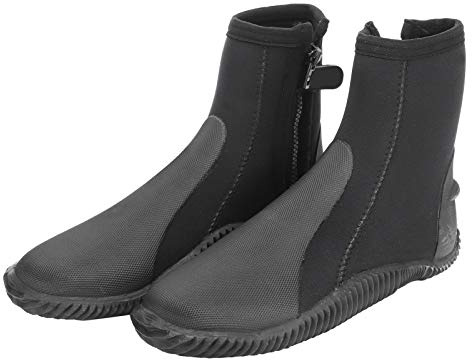 LMHHMIN Scarpe da sub unisex in neoprene da 5 mm Mantieni caldo Stivale da nuoto antiscivolo per snorkeling Nero. SPEDIZIONE GRATUITA su ordini idonei