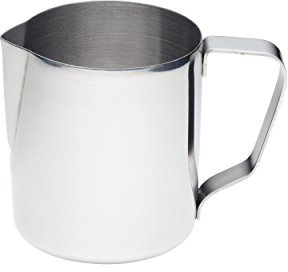 KitchenCraft Medium Stainless Steel Milk Jug/Frothing Jug, 6 ml (1 pt), Silver