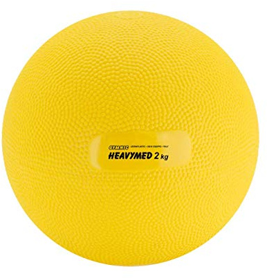 Gymnic Heavymed 2 Medicine Ball, 15cm/2 kg/4.4 lb, Yellow