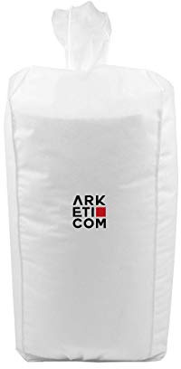 Arketicom Poly Plus Palline di Polistirolo per riempimento Pouf Poltrona Sacco, Sacca ad Imbuto in TNT, Taglia S 0,06 MC 60 Litri