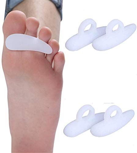 Original 4 Pezzi di separatori per le dita dei piedi – Stecche di gel morbido per evitare la sovrapposizione