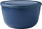 Mepal - Multi Bowl Cirqula Round - Vorratsdose mit Deckel - Geeignet als Luftdichte Aufbewahrungsbox für den Kühlschrank, Mikrowellengeschirr & als Frischhaltedosen - 3000 ml - Nordic Denim