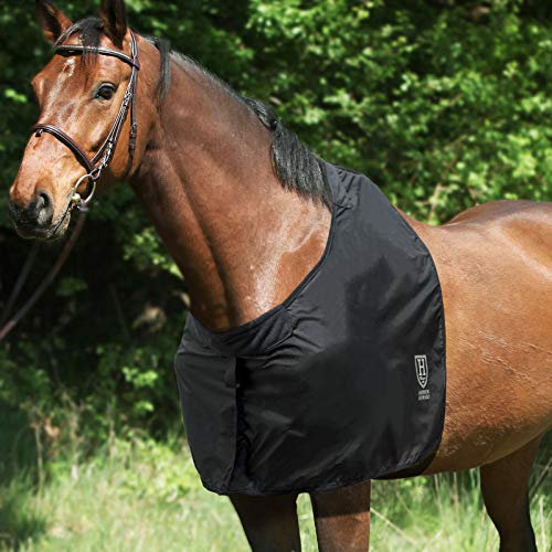 Harrison Howard Anti-Rub Bib Horse Shoulder Guard Chest Saver Wither Protector- Piano Black