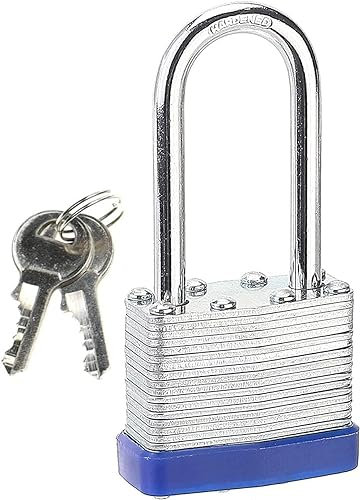 ATB-Foger Strapazierfähig Laminiert Wasserdicht Vorhängeschloss Robustes Vorhängeschloss Langes Schloss mit Schlüsseln Geeignet für Schließfächer Schulen Garagen Gärten Zäune Schuppen