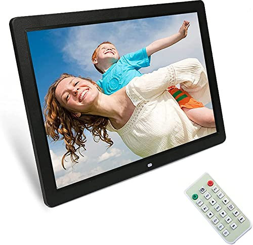 20 Inch Digital Picture Frame with 1440X900 IPS Touch Screen, Motion Sensor, Support Auto-Rotate Electronic Picture Frame Video Calendar Clock Auto On/Off Timer,Black