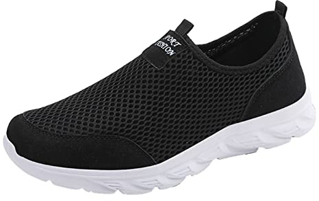 Zapatos Deportivos Hombre Negro Ligeros de Verano - Zapatillas de Deporte de Malla Única Informales para Correr - Calzado Barefoot Sin Cordones Blue