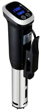 Sous-videospis, sous vide, sous-vide-maskin 1 200 W, för behållare 6–15 l 0–90 ℃ sous-vide-dykcirkulatorer, exakt temperatur, ultratyst, IPX7 vattentät, snabb uppvärmning och tidsstyrning