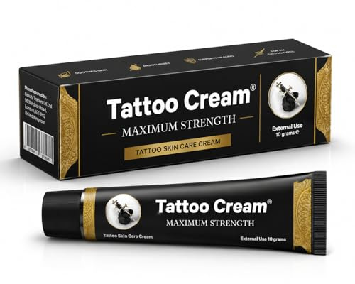 Tattoo/Laser/PMU/Piercing moisturiser. Before, During and After - 10g Tube | New Formula Premium Quality Maximum Strength