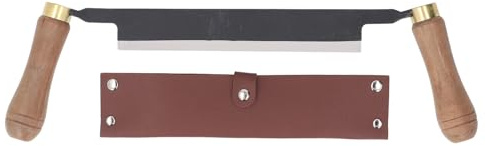 Raspador de cuchillo recto para carpintería, mango doble para carpinteros, entusiastas de las manualidades, 8 pulgadas