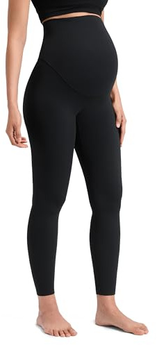 CRZ YOGA Maternity No Front Seam Legging 25 Black Small
