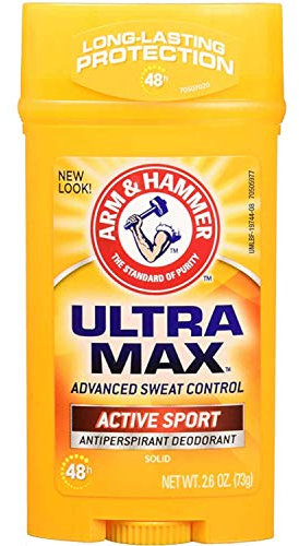 Arm & Hammer Arm And Hammer Ultramax Antiperspirant Deodorant, Invisible Solid, Active Sport - 2.8 Oz (Pack Of 4)