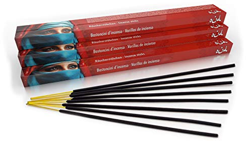 Premium Räucherstäbchen Oud/Oudh: natürlich traditionell aus Indien in fairer Herstellung. Großpackung mit 10 Boxen = 80 Stück je 45min. Arabisch erotischer Duft