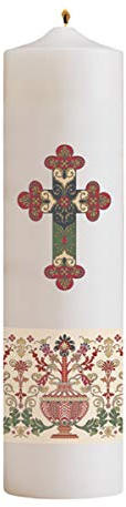 Religious Candles Jesus Christ Coronation Candle, 12 Inch