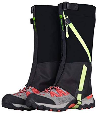 DoMyfit Kids Snow Boot Gaiters Waterproof Breathable Outdoor Hiking Walking Climbing Hunting Snow Legging Protect Leg Covers
