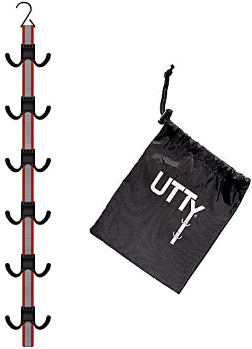 UTTY Hanging Hockey Drying Rack - Multipurpose Portable Drying Rack for Hockey Sports Equipment, Camping Accessories & Outdoor Sports Equipment with Adjustable Hooks for Home, Travel & Outdoor Use