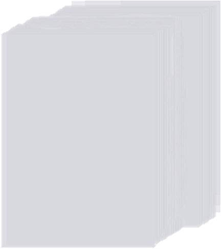 Lot de 50 feuilles de papier vélin transparent A4 pour dessin, design graphique, impression à jet d'encre, traçage, architecture, artisanat