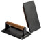 Gusseisen-Grillpresse, robuste Antihaft-Speck-Steak-Burger-Presse, Pattie-Presse, Fleischgewicht mit Holzgriff zum Grillen, Braten, Grillen, Kochen, drinnen und draußen, 21 x 10,5 x 7,5 cm
