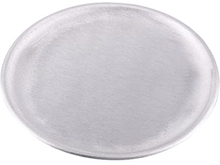NKlaus piatto per candele in alluminio rotondo Ø 14 cm piattino opaco portacandele piattino 10366