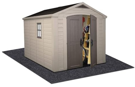 Outdoor Storage Shed Mat，Waterproof and Dustproof Outdoor Carport Mat—Backing Prevents Liquid Penetration，Soft Material, Patio Furniture Mat，Non-Slip Backing，Washable (3' x 6')