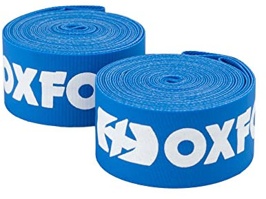 Oxford Products Nylon Bicycle Wheel Rim Tape Suitable for high pressure,27.5 x 18mm wide(pair),Blue
