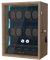 XTELARY Carica automatica per orologi 8 con vano portaoggetti flessibile 4 e cassetto portaoggetti per gioielli, illuminazione LED integrata, Carica per 8 orologi, Wood Color