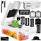 Vegetable Chopper - 16 in 1 Chopper Vegetable Cutter - Kitchen Tools and Gadgets Onion Chopper Salad Cutter - Fruits Slice and Dice Cutter with Lid
